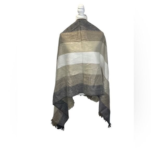 Boho Oversized Scarf color block soft - Picture 2 of 5